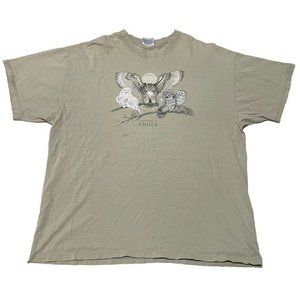 Vintage North American Owls T Shirt Size XL‎ mens D1